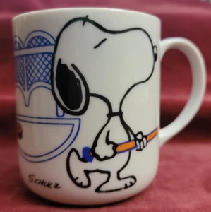 VINTAGE PEANUTS SNOOPY HOCKEY TASSE JAPAN 1958 - Bild 1 von 5
