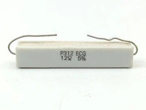 Philips ECG Y012W 12 ohmios 5% tolerancia 25 W cerámica cemento resistente a la llama - Imagen 1 de 1
