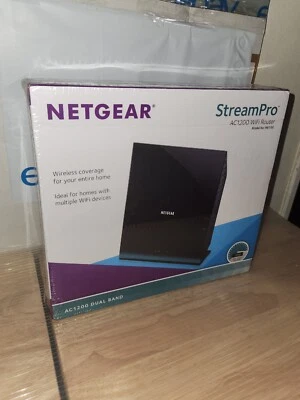 New Sealed Netgear AC1200 StreamPro Dual-band Wi-Fi Wireless Router R6100-100NAS - Image 1 of 4