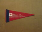 Ncaa Dallas Community Colleges Circa 2000'S Mini 4X10 Red College Pennant