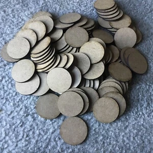 100 Round Bases Laser Cut MDF 50mm - Wow! Fast Shipping! - Picture 1 of 1