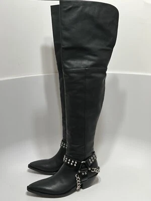 BOTAS DE CADENA DE CUERO NEGRAS JUNYA WATANABE COMME DES GARCONS 37,5 de colección Foto 1 de 4