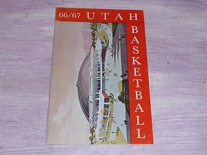 1966 1967 UNIVERSITY OF UTAH COLLEGE BASKETBALL MEDIA GUIDE EX-MINT - Picture 1 of 1
