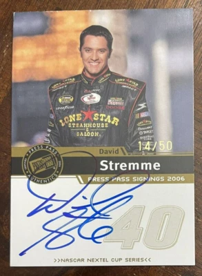 DAVID STREMME - 2006 Press Pass - Signings Gold - Image 1 of 2