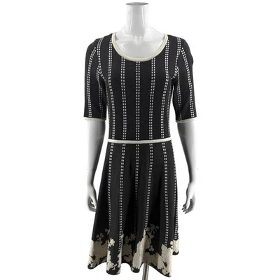 Платье Barn женщин свитер платье размер M серый кремовый рукав подходит Расклешенный цветочный - Изображение 1 из 4