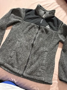 Gerry Gray Sherpa Zip Up Jacket Size L (14-16) - Picture 1 of 9
