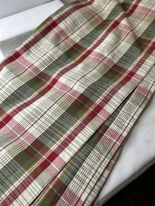 Pottery Barn 70" X 108" Rectangular Tablecloth Christmas  Plaid - Picture 1 of 5