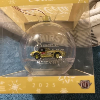 2025 M2 Machines Christmas Ornament Chase - Coca-Cola 1965 Ford Shelby Cobra - Image 1 of 4