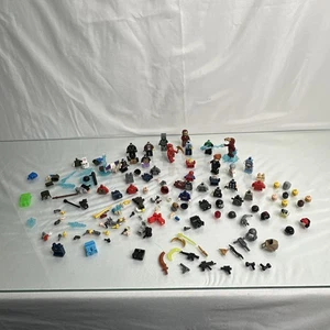 Gemischte Lego Minifiguren Teile & Zubehör Konvolut, Ninjago, Marvel, Disney, DC, SW - Bild 1 von 21