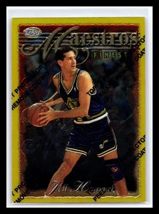 1996-97 Finest #136 Jeff Hornacek Gold Rare Utah Jazz - Picture 1 of 2
