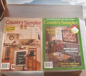 Vtg Y2k Country Sampler Magazines Flea Market Style Lot of 2 2000 Jan Sept - Picture 1 of 1