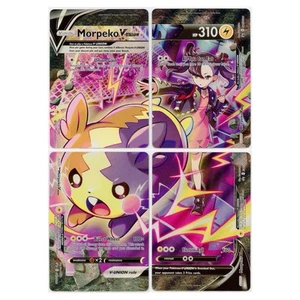 Pokemon Morpeko V-Union 2023 Espada y Escudo Estrella Negra Promo Set de 4 Casi Como Nuevo - Imagen 1 de 6