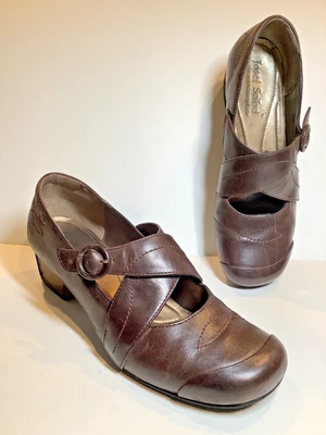 Josef Seibel Marissa Brown Mary Jane Heel Pump Shoes size 40 / 9.5 - Image 1 of 4