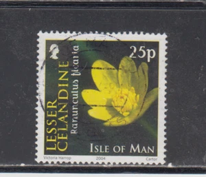 ISLE OF MAN :  2004 - USED  - SCOTT #  1033  FLOWERS - Picture 1 of 1