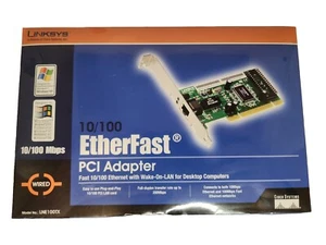 Linksys 10/100 Mbps EtherFast PCI Adapter Ethernet Card - LNE100TX New Sealed - Picture 1 of 4
