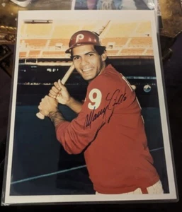 Foto firmada por Manny Trillo 8X10 Philadelphia Phillies - Imagen 1 de 1