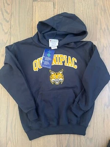 Quinnipiac university kids hooded sweatshirt champion size 7/8 NWT - Picture 1 of 3