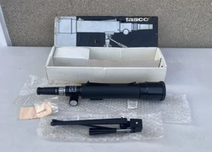 VINTAGE 1989 TASCO Telescope 15x 45x 50mm Coated Lense #20EB Black Metal Optics - Picture 1 of 18