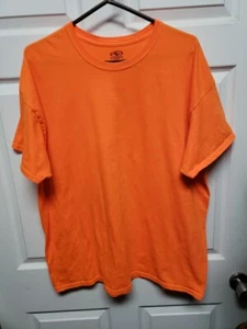 Camiseta atlética para hombre talla 2XL naranja manga corta elástica  - Imagen 1 de 10