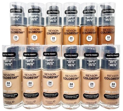 Revlon Colorstay 24HRS Liquid Foundation for Combination/Oily Skin YOU CHOOSE - Image 1 of 2