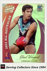 2014 Select AFL Honours All Australia Team Card AA15 Chad Wingard-Port Adelaide