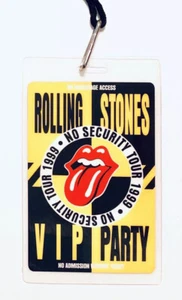Rolling Stones 1999 No Security Tour VIP Party Pass - Bild 1 von 7