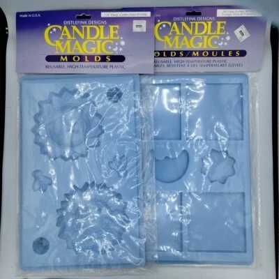 Vintage Candle Magic Molds Lot Of 2 Garden Patio & Ecology Sun Bees Flower Moon - Image 1 of 4