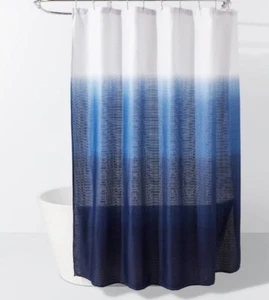NEW Blue & White Dip Dye Shower Curtain (72x72) Target Room Essentials - Picture 1 of 4