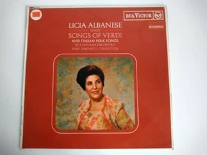 Licia Albanese Songs of Verdi & Italian Folk Songs 12" Vinyl Record - Picture 1 of 4