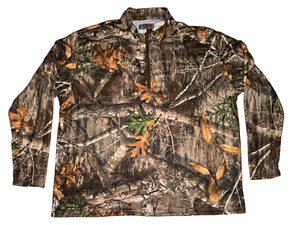 Gamehide Insect Shield Camo Hunting Shirt Men’s 2XL Long Sleeve Quarter Zip EUC - Picture 1 of 12