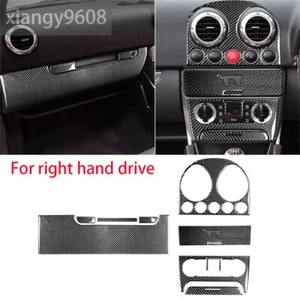 For Audi TT 8N 2001-2006 RHD Interior Central Control Set Trim Carbon Fiber 9Pcs - Bild 1 von 10