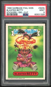 1988 Garbage Pail Kids 15th Series #620b Blasted Betty PSA 9 MINT Os15 Die-Cut - Picture 1 of 2