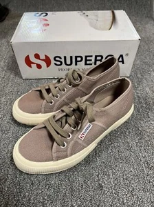 Superga 2750 Cotu klassische Damen-Sneaker US-Größe 6 hellbraun pilzfarben - Bild 1 von 11