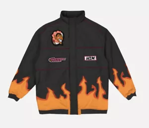 THE POWERPUFF GIRLS HIM FLAMES RACING JACKET Size Large - Picture 1 of 10