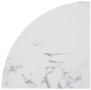 Simple Tile - 9" Faux Calacatta White Marble Bathroom Shower Corner Shelf - Picture 1 of 1