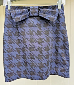 Twenty One 21 Black Blue Skirt With Zipper Size S Cotton Spandex Blend - Picture 1 of 4