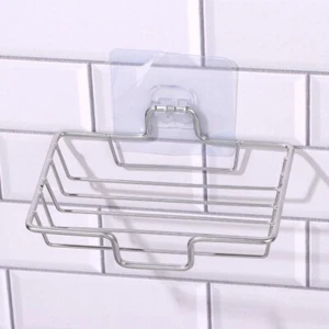Wall-Mounted Sponge Holder Soap Tray Wall Mounted Soap Holder Soap Dish Holder - Picture 1 of 10