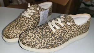 Hush Puppies Damenschuhe Gepard weiches Wildleder kurz niedrig Alltag Schnürschuhe Größe 7M - Bild 1 von 10