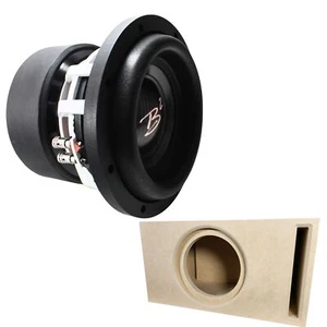 RAMPAGE 8" Dual Voice Coil 1000W RMS Subwoofer w/ Tru Spec Vented 8" Enclosure - Picture 1 of 9