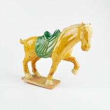 O.A.I. Oriental Arts Glazed Ironstone Sculpture Horse Vintage Pferd Hong Kong