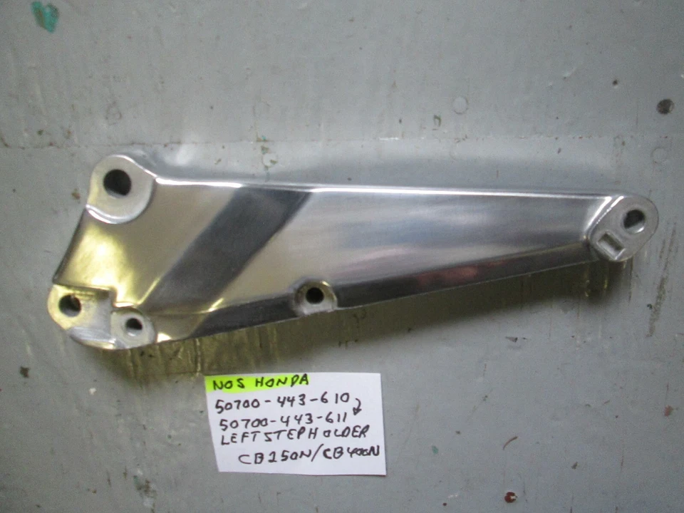 SOPORTE SOPORTE ESCALÓN IZQUIERDO VINTAGE NOS OEM CB250N / CB400N 50700-443-610 / 611 Foto 1 de 4