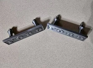 2 Ford Rectangular Die Cast Metal Drawer Pull Knob - Picture 1 of 3