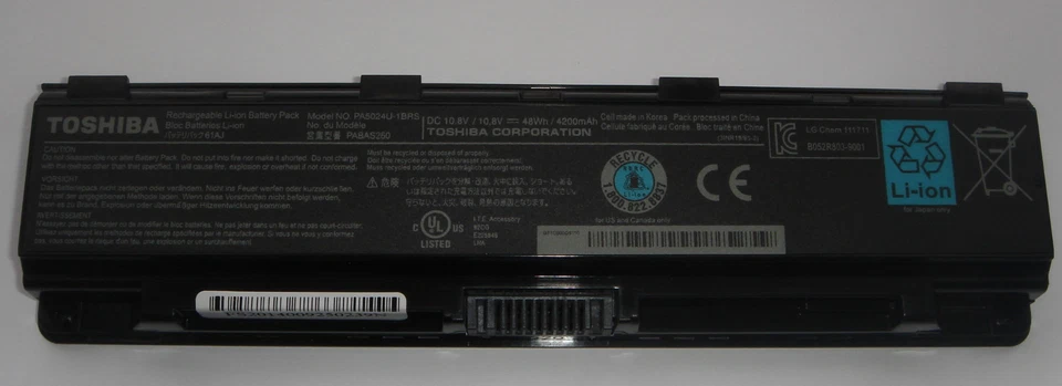 Batterie Original Toshiba Satellit M800 M805 C805 C870D L800 L830 L855D Neu - Bild 1 von 1