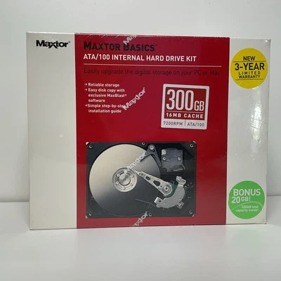 Maxtor Basics ATA/100 300 GB Internal 7200 RPM 3.5" (L01Y300) Hard Drive - Image 1 of 4