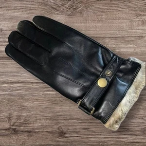 VIKIDEER Premium Leder Winterhandschuhe warm Kaschmirfutter Fahrhandschuhe SMALL - Bild 1 von 9