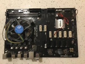 Asrock Q270 PRO BTC+ Mining Board Intel 1151 ATX DDR4 Motherboard - Afbeelding 1 van 4
