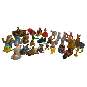 Vintage 80s 90s Disney Movie Figures Toys Some Windup Cake Toppers Lot Of 30 - Picture 1 of 6