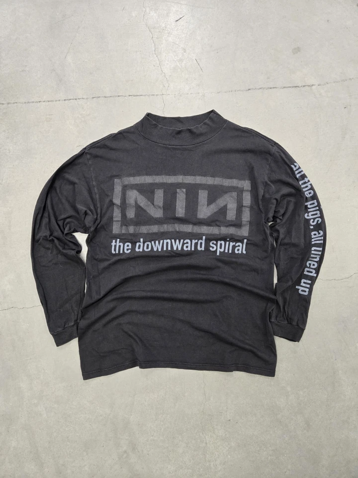 Camisa De Colección Nine Inch Nails The Downward Spiral Manga Larga 1994 Trent Reznor Foto 1 de 4