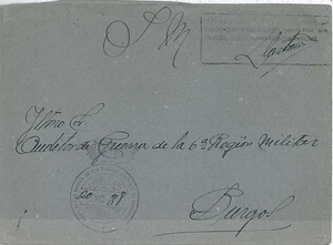 14077 - SPANISH MARROCCO Marruecos - POSTAL HISTORY - Cover: AUDITORIA MILITAR - Picture 1 of 1