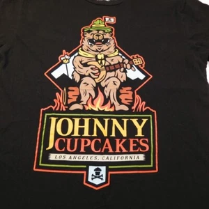 JOHNNY CUPCAKES Los Angeles California CAMPFIRE BEAR T-SHIRT Herren L Streetwear - Bild 1 von 4